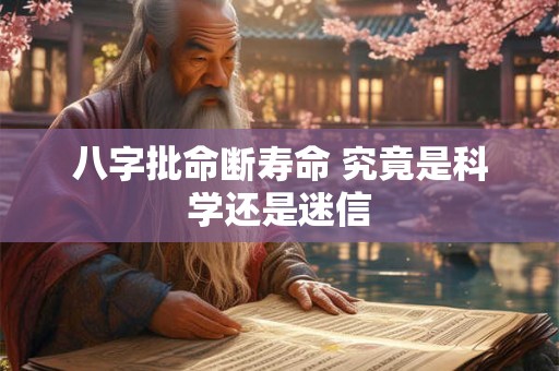 八字批命断寿命 究竟是科学还是迷信