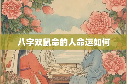 八字双鼠命的人命运如何