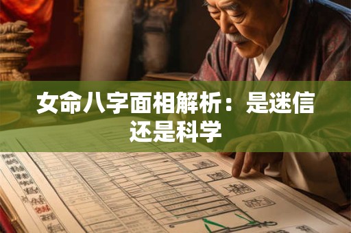 女命八字面相解析：是迷信还是科学