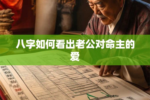 八字如何看出老公对命主的爱