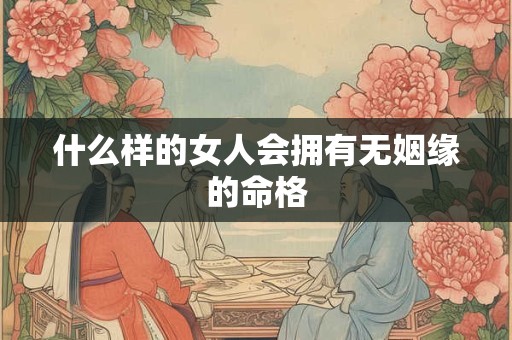 什么样的女人会拥有无姻缘的命格