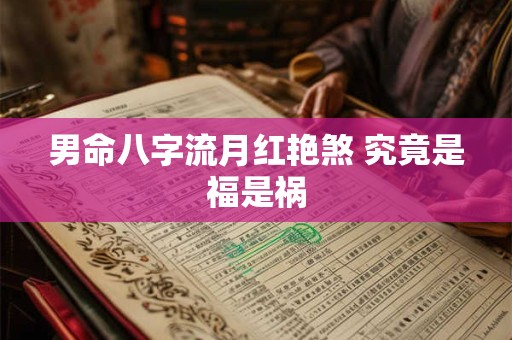 男命八字流月红艳煞 究竟是福是祸