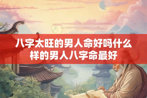 八字太旺的男人命好吗什么样的男人八字命最好