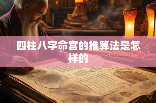 四柱八字命宫的推算法是怎样的