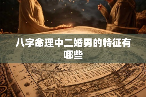 八字命理中二婚男的特征有哪些