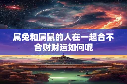属兔和属鼠的人在一起合不合财财运如何呢
