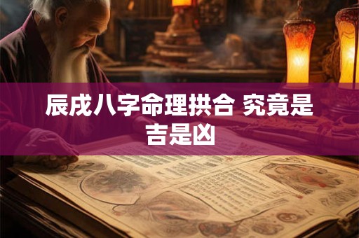 辰戌八字命理拱合 究竟是吉是凶
