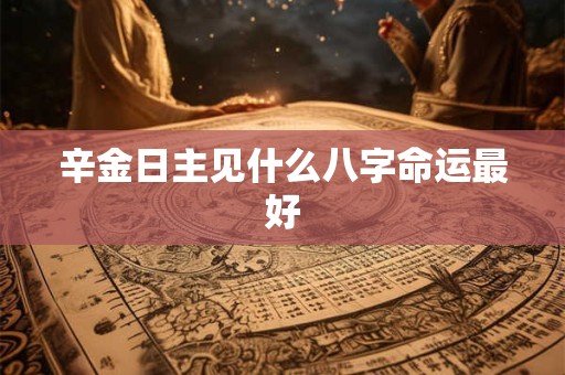 辛金日主见什么八字命运最好
