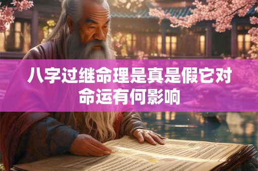 八字过继命理是真是假它对命运有何影响