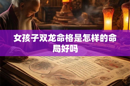 女孩子双龙命格是怎样的命局好吗