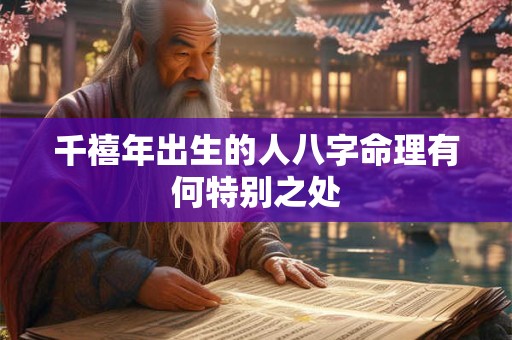 千禧年出生的人八字命理有何特别之处
