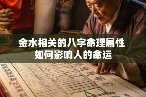 金水相关的八字命理属性 如何影响人的命运