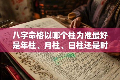 八字命格以哪个柱为准最好是年柱、月柱、日柱还是时柱