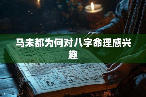 马未都为何对八字命理感兴趣