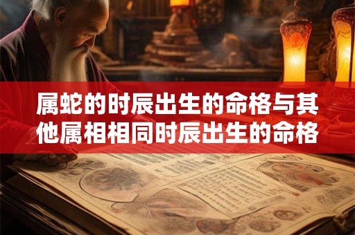 属蛇的时辰出生的命格与其他属相相同时辰出生的命格有何不同