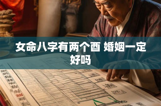 女命八字有两个酉 婚姻一定好吗