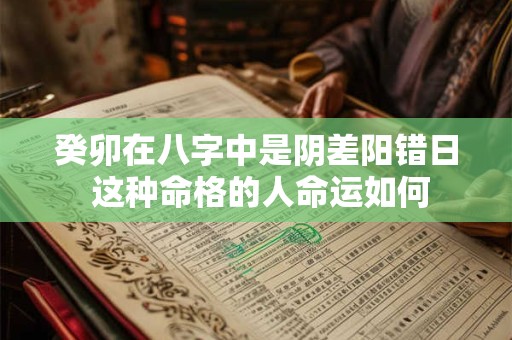 癸卯在八字中是阴差阳错日 这种命格的人命运如何