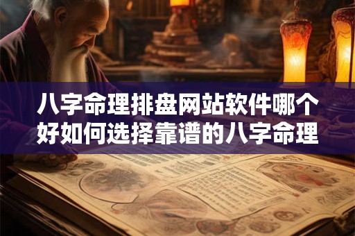 八字命理排盘网站软件哪个好如何选择靠谱的八字命理排盘网站软件