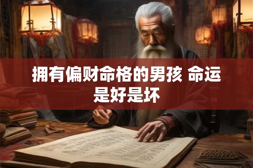 拥有偏财命格的男孩 命运是好是坏