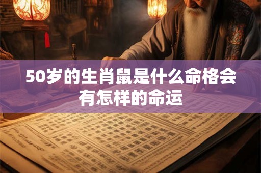 50岁的生肖鼠是什么命格会有怎样的命运
