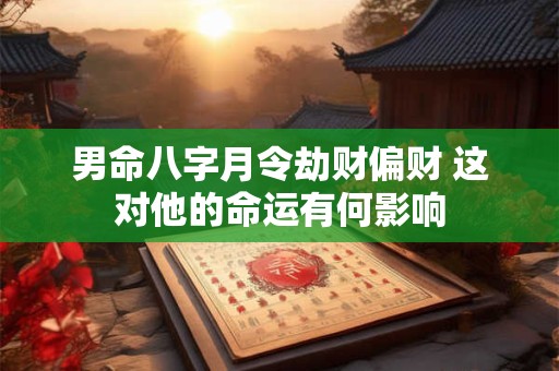 男命八字月令劫财偏财 这对他的命运有何影响 男命八字月令劫财偏财 这对他的命运有何影响
