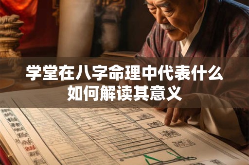 学堂在八字命理中代表什么如何解读其意义