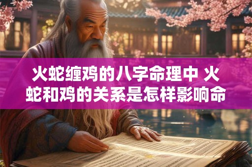 火蛇缠鸡的八字命理中 火蛇和鸡的关系是怎样影响命运的