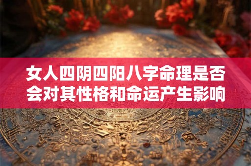 女人四阴四阳八字命理是否会对其性格和命运产生影响