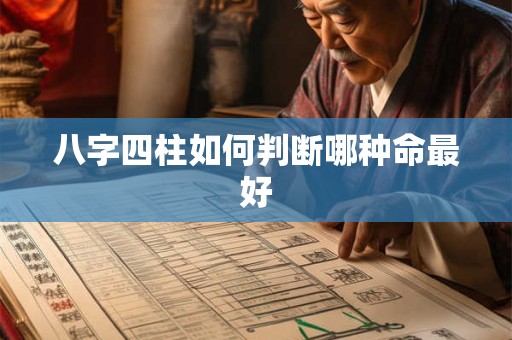八字四柱如何判断哪种命最好