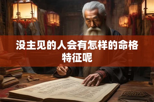 没主见的人会有怎样的命格特征呢