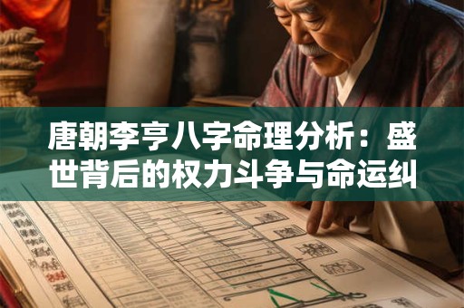 唐朝李亨八字命理分析：盛世背后的权力斗争与命运纠葛