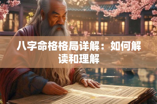 八字命格格局详解：如何解读和理解