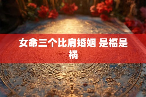 女命三个比肩婚姻 是福是祸