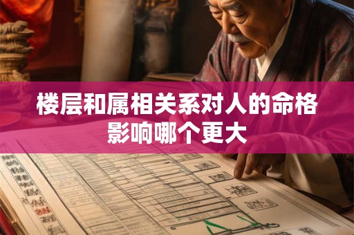 楼层和属相关系对人的命格影响哪个更大