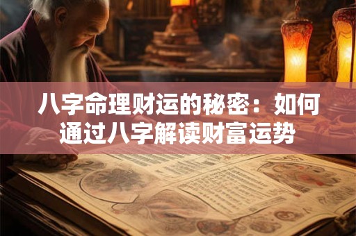 八字命理财运的秘密：如何通过八字解读财富运势