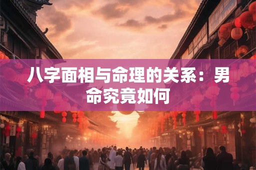 八字面相与命理的关系：男命究竟如何