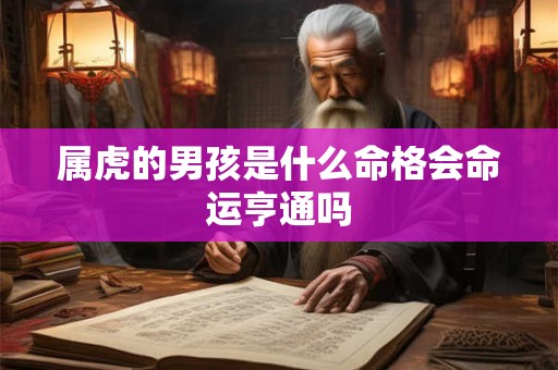 属虎的男孩是什么命格会命运亨通吗