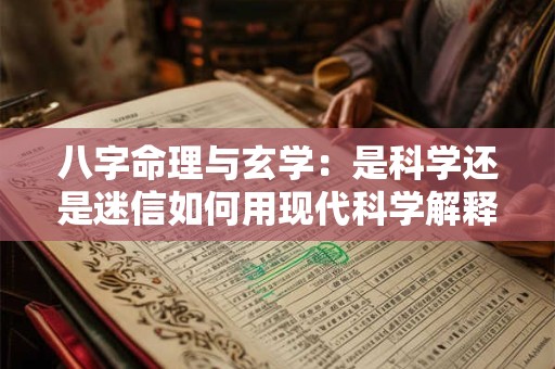 八字命理与玄学：是科学还是迷信如何用现代科学解释其合理性