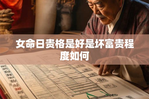女命日贵格是好是坏富贵程度如何