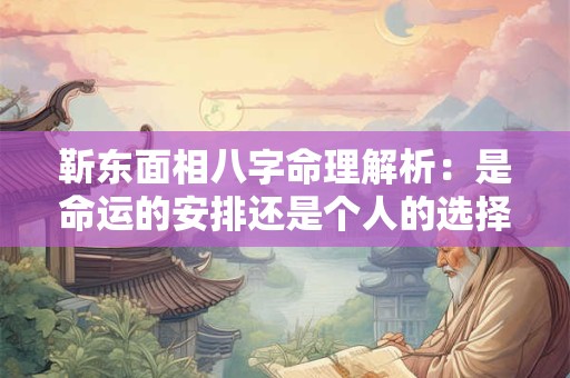 靳东面相八字命理解析：是命运的安排还是个人的选择