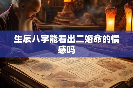 生辰八字能看出二婚命的情感吗 生辰八字能看出二婚命的情感吗