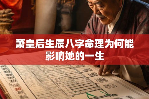萧皇后生辰八字命理为何能影响她的一生