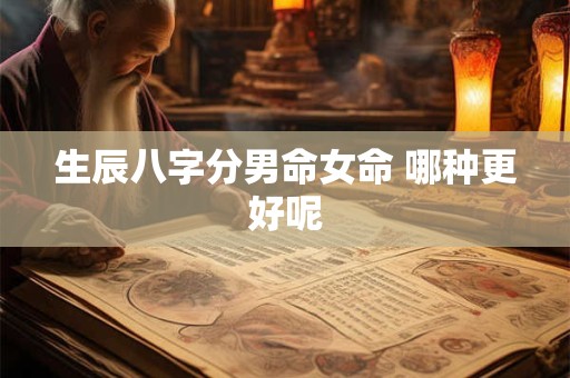 生辰八字分男命女命 哪种更好呢