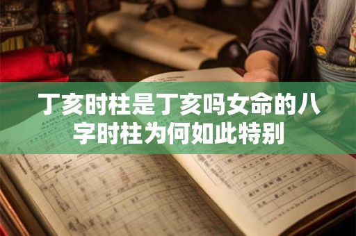 丁亥时柱是丁亥吗女命的八字时柱为何如此特别