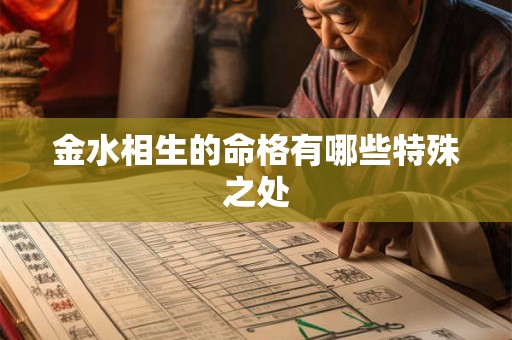 金水相生的命格有哪些特殊之处