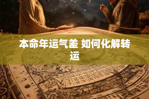 本命年运气差 如何化解转运