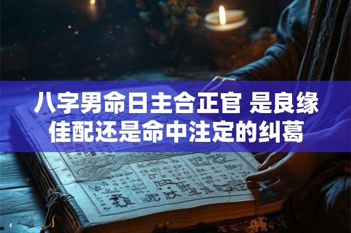 八字男命日主合正官 是良缘佳配还是命中注定的纠葛