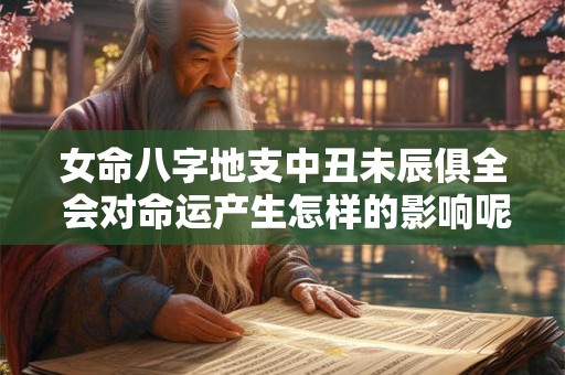 女命八字地支中丑未辰俱全 会对命运产生怎样的影响呢