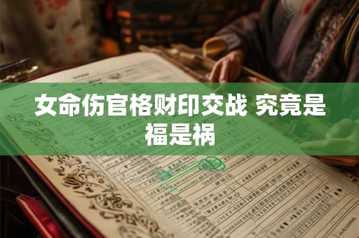 女命伤官格财印交战 究竟是福是祸