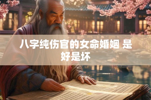 八字纯伤官的女命婚姻 是好是坏